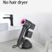 Hair Dryer Holder Stand Magnetic Display Stand for Supersonic Hair Dryer Suitable for Bathroom Bedroom Hair Salon 5.9 * 5.19 * 6.48in - Buy Online on GoSupps.com