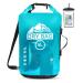 HEETA Waterproof Dry Bag for Women Men, 5L/ 10L/ 20L Roll Top Lightweight Dry Storage Bag Backpack with Phone Case for Travel, Swimming, Boating, Kayaking, Camping and Beach Blue 5L