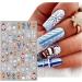 JMEOWIO 10 Sheets Christmas Nail Art Stickers Decals Self-Adhesive Snowflake Xmas Winter Holiday Cute Nail Supplies Nail Art Design Decoration Accessories - Buy Online on GoSupps.com