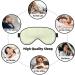 Classic Green Striped Soft Eye Mask for Sleep | Travel Sleep Eye Mask for Men & Women - Buy Online on GoSupps.com