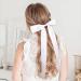 CEELGON 2PCS Large Satin Hair Bows for Women - Ballet Style French Barrette Hair Ribbons - 7 Inch White Vintage Accessories - Buy Online on GoSupps.com