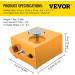 VEVOR 30W Ceramic Wheel Clay Machine | Adjustable Speed Electric Sculpting Kit with Turntables Trays and Tools for Art Craft | Home DIY Yellow - Buy Online on GoSupps.com