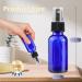 Tuakimce 8x30ml Glass Spray Bottle Set - Empty Atomizer for Essential Oils & Travel - Includes Funnel & Labels (Blue) - Buy Online on GoSupps.com