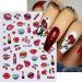 JMEOWIO 12 Sheets Valentines Day Heart Nail Art Stickers Decals Self-Adhesive Colorful Cute Nail Supplies Nail Art Design Decoration Accessories - Buy Online on GoSupps.com