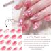 False Nails Short - 24Pcs Almond Fake Nails with Glue - Blush Pink Flower Press on Nails Pattern - Oval Stick on Nails - French Nail Tips with Nail Glue for Women Girls Nail Art (Pink Blush Glitter) Floral - Buy Online on GoSupps.com