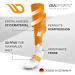 Diasports Runstars Compression Socks for Sports & Running - Premium Orange Compression Socks for Marathon & Triathlon - Unisex L - Buy Online on GoSupps.com