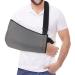 Fasola Universal Arm Sling Shoulder Immobilizer For Women Men Teenager Adjustable Arm Support Strap for Broken Wrist Elbow Arm Dislocated Shoulder - S S Grey