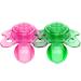 LittleForBig Large Shield Pacifier Generation 3 Adult Size Candy Gloss 2 Paci Pack- Pink & Green Set