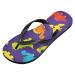 Mnsruu Cartoon Dinosaur Flip Flops - Purple Comfortable Footwear for Men & Women | Home Hotel Spa & Travel - Buy Online on GoSupps.com