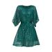 HANXIULIN Women's Dress Winter Elegant Evening Dress Casual Cocktail Dress Short Dress Sexy Glitter Dress Sequin Dresses for Women Ag M