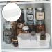 TEHAUX Cheese Holder 3pcs Bins Fridge And Bin Containers Container Rack Cheese Storage Small for Shelf Organizing S Egg Holder Transparent 25.5X9.5X8.5CM - Buy Online on GoSupps.com