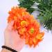 Beaupretty Orange Wedding Headband | Elastic Sunflower Wreath Headpiece for Parties & Holidays - Buy Online on GoSupps.com