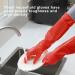 GIFZES Cleaning Gloves Full Hand Protection Gloves Waterproof Non-slip Dishwashing Gloves Heat-insulated Kitchen Cleaning Tool Red S - Buy Online on GoSupps.com