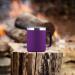 Zulay 12oz Insulated Coffee Mug - Stainless Steel Camping Tumbler with Lid & Handle | Double Wall Vacuum Insulated | Durable Duracoat | For Travel, Camping, Office & Outdoor Use - Purple - Buy Online on GoSupps.com