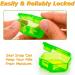 Monthly Pill Organizer - 30-Day Portable Pill Box with Labels for Vitamins Medicine & Supplements - One-Time-a-Day Rainbow Design - Buy Online on GoSupps.com
