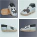 Bridget Bulldog Grey Soft Sole Leather Baby Shoes for Boys and Girls 0-6 Months - Buy Online on GoSupps.com