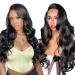16 Inch Body Wave 13X4 HD Lace Front Wigs Human Hair Wigs For Black Women 180 Density Transparent Lace Frontal Wigs Human Hair Brazilian Virgin Real Glueless Wig Human Hair With Baby Hair Can Be Dyed 16 Inch Body Wave HD Lace Wig