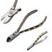 Orthodontic Dental Wire Cutter with tungsten carbide inserts gold plated handle by Wise Linkers USA