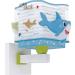 Dalber children wall lamp children's lamp wall lamp children's room Little Shark Haie animals children room lamp lampshade 63479 E27