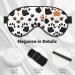Animal Paw Prints Eye Mask | Unisex Soft Light-Blocking Sleeping Mask | Comfortable Black Travel Accessory - Buy Online on GoSupps.com