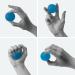 Therapy Gel Ball Hand Trainer | High-Quality Hand & Finger Muscle Trainer | Stress Relief & Strengthening Coach (Light Gray) - Buy Online on GoSupps.com