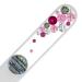 Mont Bleu Crystal Nail File with Swarovski Elements Hand Made Czech Tempered Glass Lifetime Guaranty in Suede Sleeve (Pink)