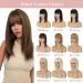 35cm Clip-In Real Hair Extensions - Soft & Smooth 06# Light Brown Toupet (11cm) | 7A Remy Hair 38g for International Shipping - Buy Online on GoSupps.com