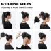Create Idea 2-Piece Black Hair Ties for Updos Curly & Messy Hair Perfect for Weddings Parties & Evening Events - Buy Online on GoSupps.com