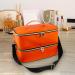 Folpus Nail Polish Organizer Nail Organizers Double Layer Nail Supplies Travel Nail Kits Nail Polish Storage Box Handbag for Home Orange - Buy Online on GoSupps.com