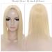 6" SEGO Hair Toppers for Thinning Hair Women Real Remy Human Hair 2.5 * 9cm CENTRAL SILK BASE One Piece Clip in Hairpieces Extension 130% Density (#613 Bleach Blonde) - Buy Online on GoSupps.com