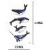 ONCEX Mini 3 Sheets Realistic Whale Temporary Tattoos - Body Painting Stickers for Men and Women - Lower Back, Shoulder, Neck, Arm - 3D Fashion Design - Buy Online on GoSupps.com