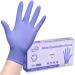 SwiftGrip Disposable Nitrile Exam Gloves 3mil Medium Box of 50 Violet Nitrile Gloves Disposable Latex Free for Medical Cleaning Cooking & Esthetician Food-Safe Powder-Free Non-Sterile Purple Medium 50