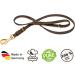 Buy CopcoPet Black Leather Dog Leash - 2.5m x 8mm with Brass Snap Hook | International Shipping Available - Buy Online on GoSupps.com