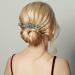 Minkissy Pearl Crystal Wedding Hair Comb - Green Bridal Hair Accessories - Buy Online on GoSupps.com