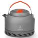 Alocs 1.3L Camping Kettle with Heat Exchanger Aluminum Portable Camping Tea Kettle Compact Outdoor Hiking Picnic Camping Water Kettle Lightweight Teapot Coffee Pot