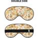 Groovy Hippie Flower Mushrooms Sleep Mask | Adjustable Double-Sided Eye Cover for Comfort & Eye Edema Relief - Buy Online on GoSupps.com