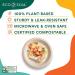 ECO SOUL 100% Compostable 9 Inch Paper Plates 100-Pack - Biodegradable & Eco-Friendly Disposable Party Plates - Buy Online on GoSupps.com