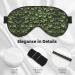 Floral Swirls Ivy Print Unisex Sleep Eye Mask | Soft Comfortable Eye Shade for Travel Yoga & Shift Work - Buy Online on GoSupps.com