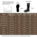 Obcursco Waterproof 6mm Neoprene Rubber Boots - Men & Women, 400g Insulated Rain Boots for Outdoor Activities. Ideal for Farming, Hunting & Fishing - Size 9, Black - Buy Online on GoSupps.com