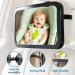 Enovoe Baby Car Mirror - Shatterproof Wide Convex Back Seat Baby Mirror for Car - 360 Swivel & Adjustable - Cleaning Cloth Included - Buy Online on GoSupps.com