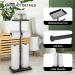 Standing Toilet Paper Holder - Free-Standing Stand for 8 Mega Rolls | Metal Tissue Storage Shelf for Bathroom - Buy Online on GoSupps.com