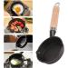 Qcwwy Mini Frying Cast Iron Pan Portable Pancake Pan Non Stick Coating Small Griddlewith Wooden Handle Kitchen Cooking Utensils for Home Camping Travel - Buy Online on GoSupps.com