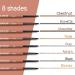 Dark Brown Eyebrow Pencil - Dual-sided Mechanical Brow Pen for Precise Filling & Sculpting - Longlasting & Water-resistant - Chocolate Shade - Buy Online on GoSupps.com