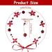 HINZIC Red Flower Crown & Earring Set - Bridal Rhinestone Pearl Headpiece for Wedding & Engagement - Buy Online on GoSupps.com