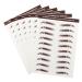 Balacoo 6pcs Eyebrow Stickers Waterproof Stickers Makeup Brow Sticker Artificial Eyebrow Tattoos Woman Hair 1 count (Pack of 1) Brown