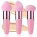 Sibba 3-Piece Makeup Powder Puff Set - Reusable Wet & Dry Face Sponges with Handle for Loose Powder Foundation Rouge & Cream - Pink Makeup Applicator Tools - Buy Online on GoSupps.com