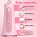 Water Dental Picks - Electric Cordless Water Flosser for Kids, Braces, Travel - 5 Modes, IPX7 Waterproof, 8 Jet Tips - Pink - Buy Online on GoSupps.com