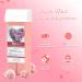 Seopri Roll on Wax Kit for Hair Removal - Sensitive Skin, 2 Rose Wax Cartridges, 100 Strips & Wipes - Buy Online on GoSupps.com
