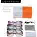 Zenottic Women's Fashion Reading Glasses - 4 Stylish Pairs in Pink Gray Brown & Blue | 2.0x Magnification for Work Outdoor & Parties - Shop Internationally! - Buy Online on GoSupps.com