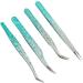 Fine Point Stainless Steel Tweezers for Nail Art Rhinestones Lightweight Design with Comfortable Grip Versatile Tool Silicone Pressing Head for Easy Sticker Application - Buy Online on GoSupps.com